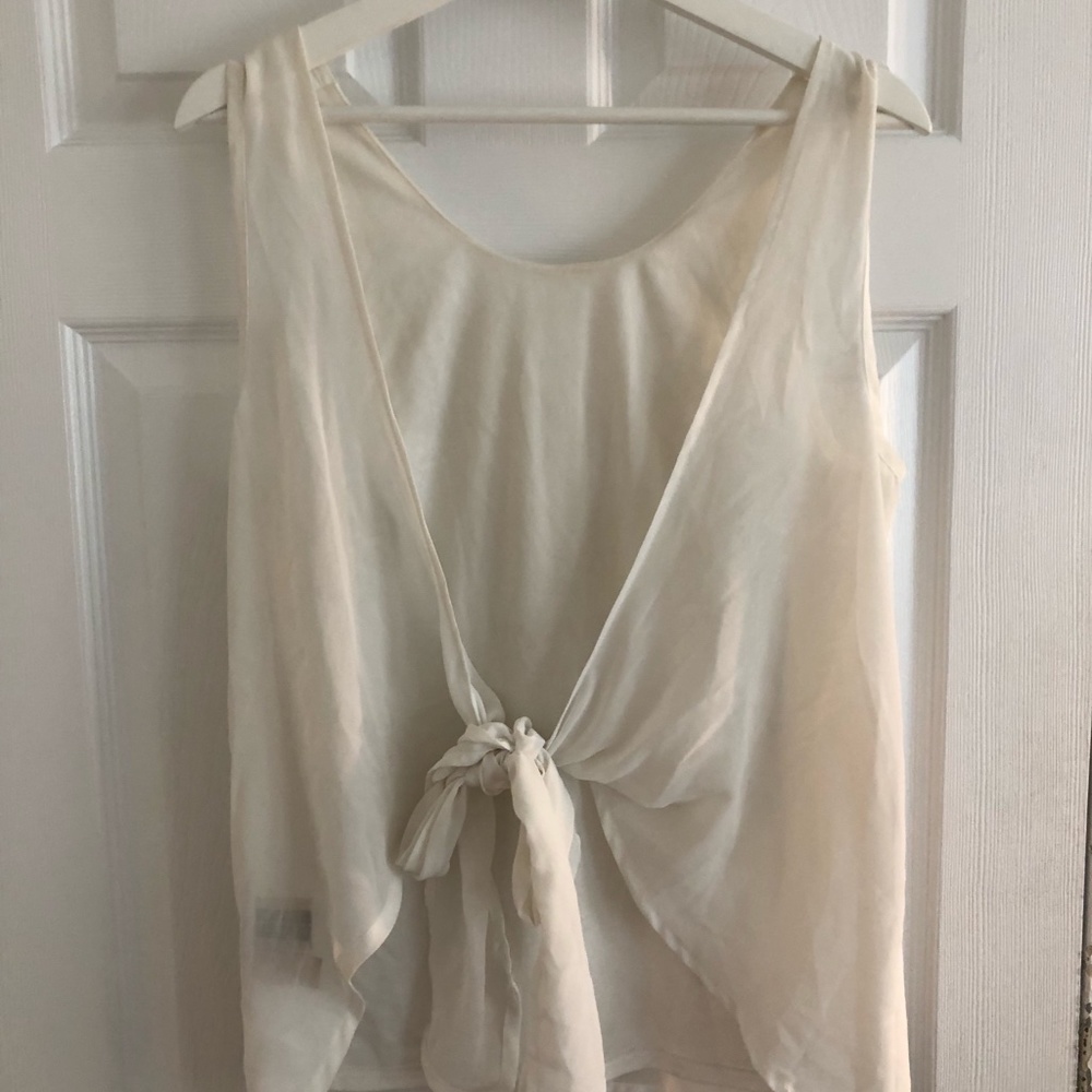 Jeane Blush silky top